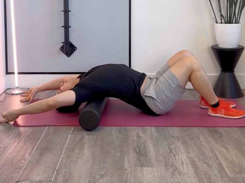Thoracic Extension Over Foam Roller | Best Exercises to strengthen your spine Thoracic Extension Over Foam Roller | Best Exercises to strengthen your spine | Dr. Manoj Kumar