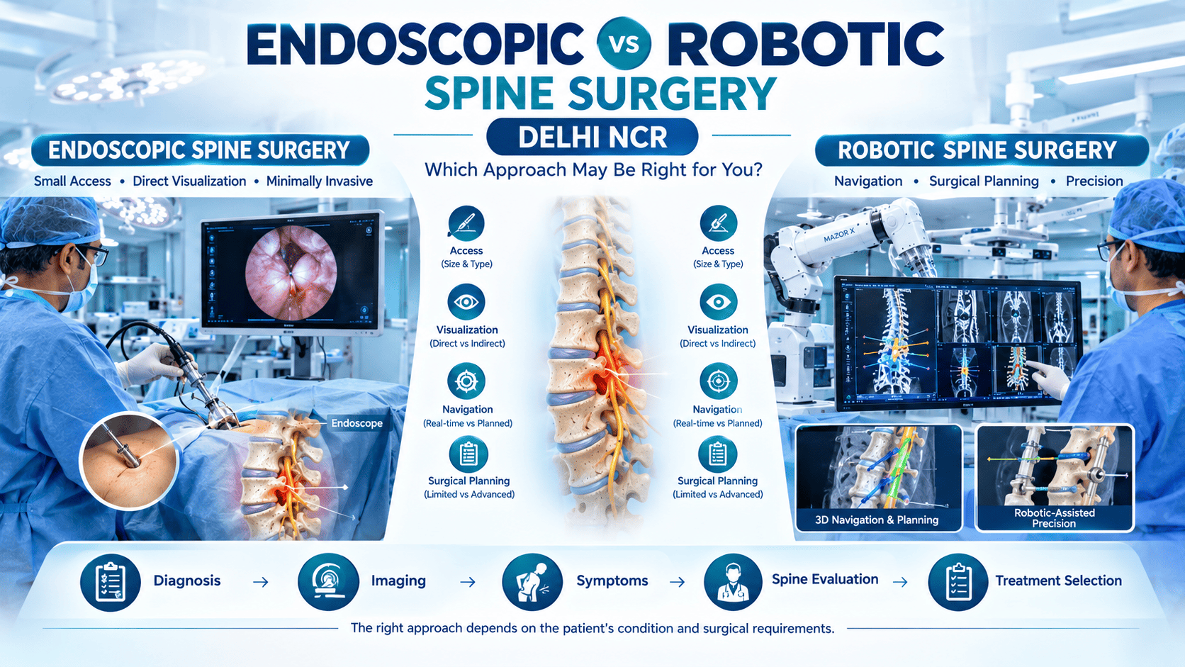 Endoscopic vs Robotic Spine Surgery in Delhi NCR | Dr Manoj Kumar