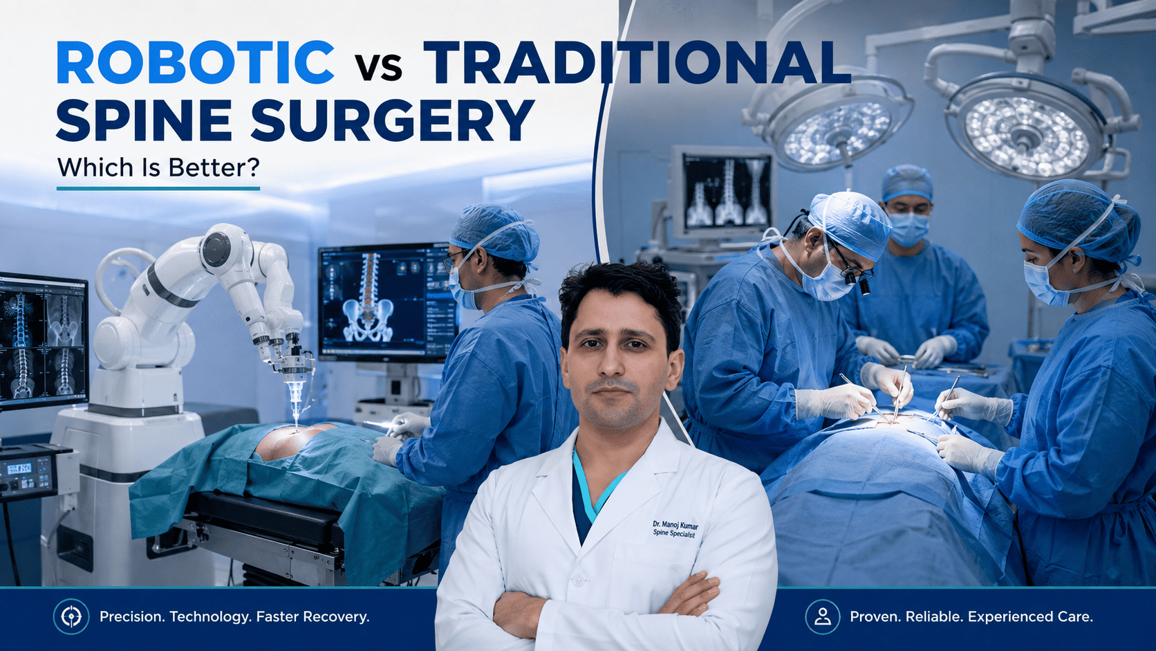 Robotic Spine Surgery in Delhi NCR vs Traditional Surgery | Dr Manoj Kumar