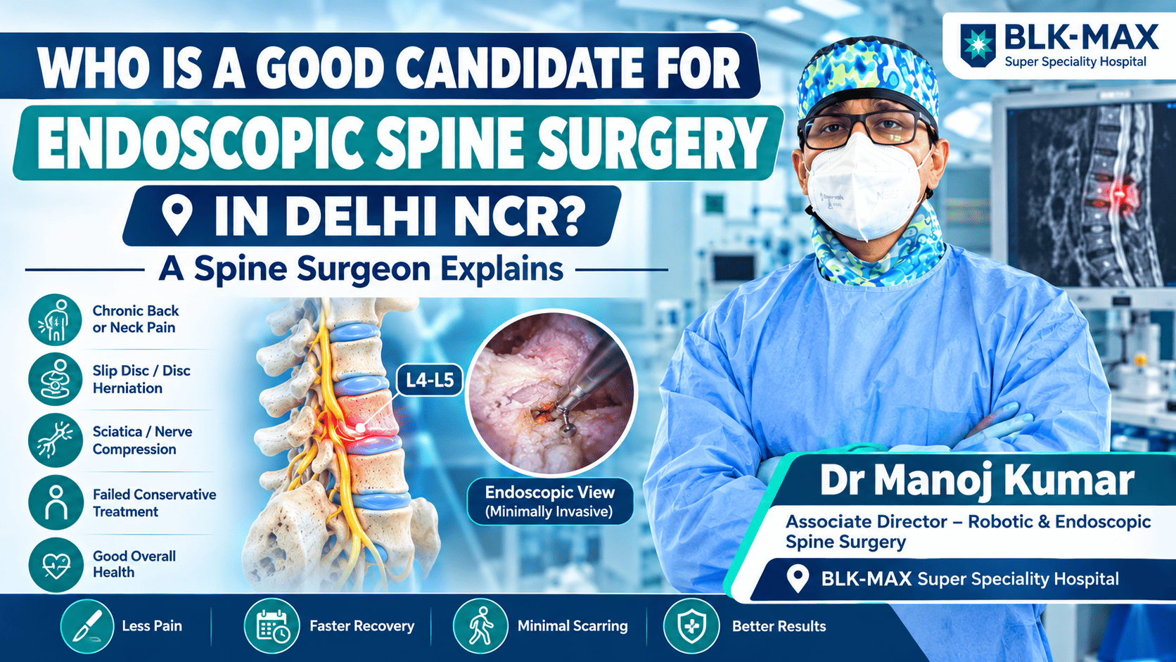 Who Is a Good Candidate for Endoscopic Spine Surgery in Delhi NCR | Dr Manoj Kumar Spine Specialist