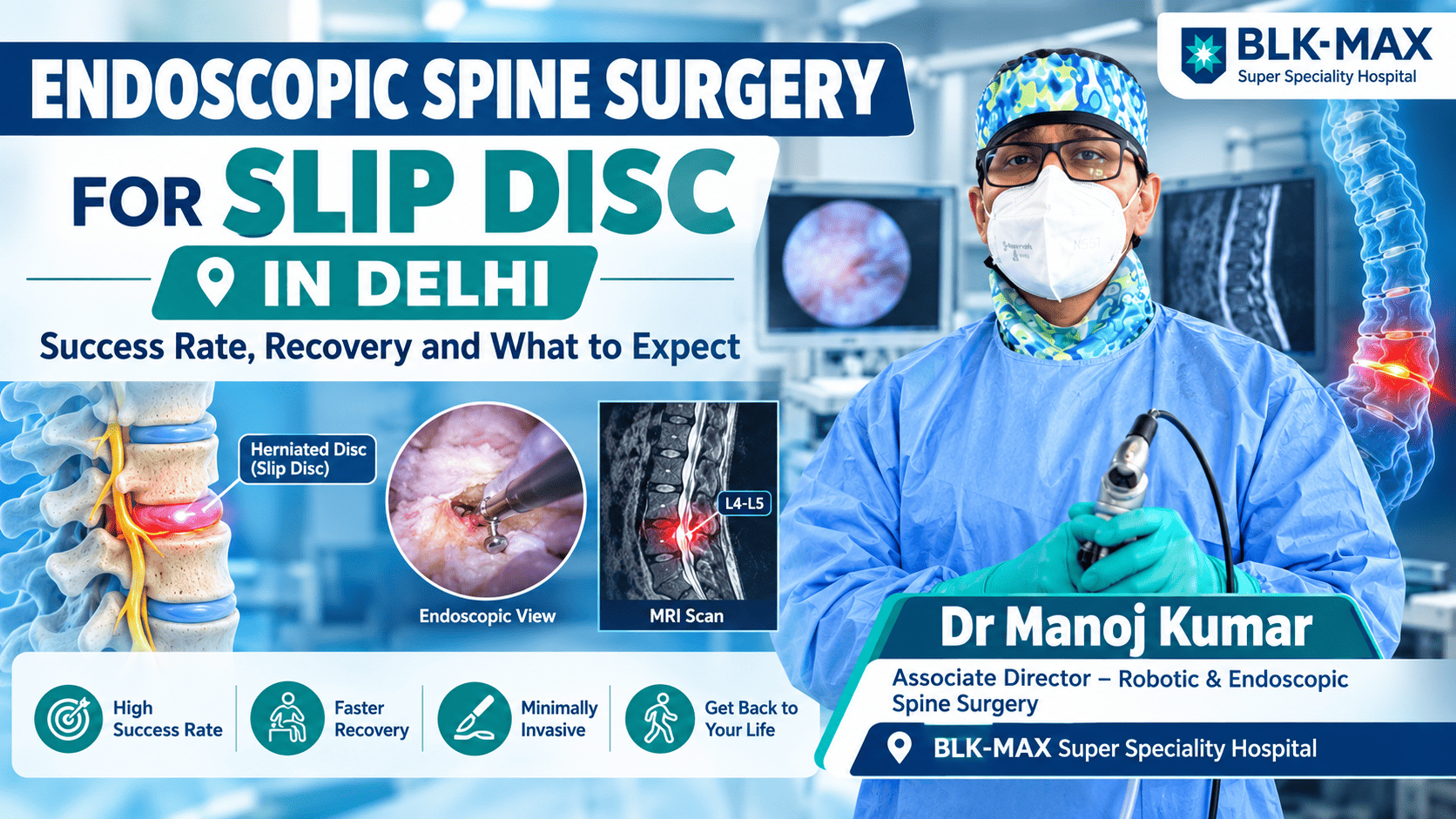 Endoscopic Spine Surgery For Slip Disc in Delhi | Dr Naveen Pandita