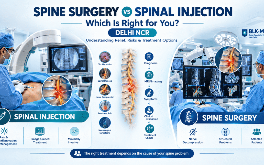 Spine Surgery vs Spinal Injection in Delhi NCR