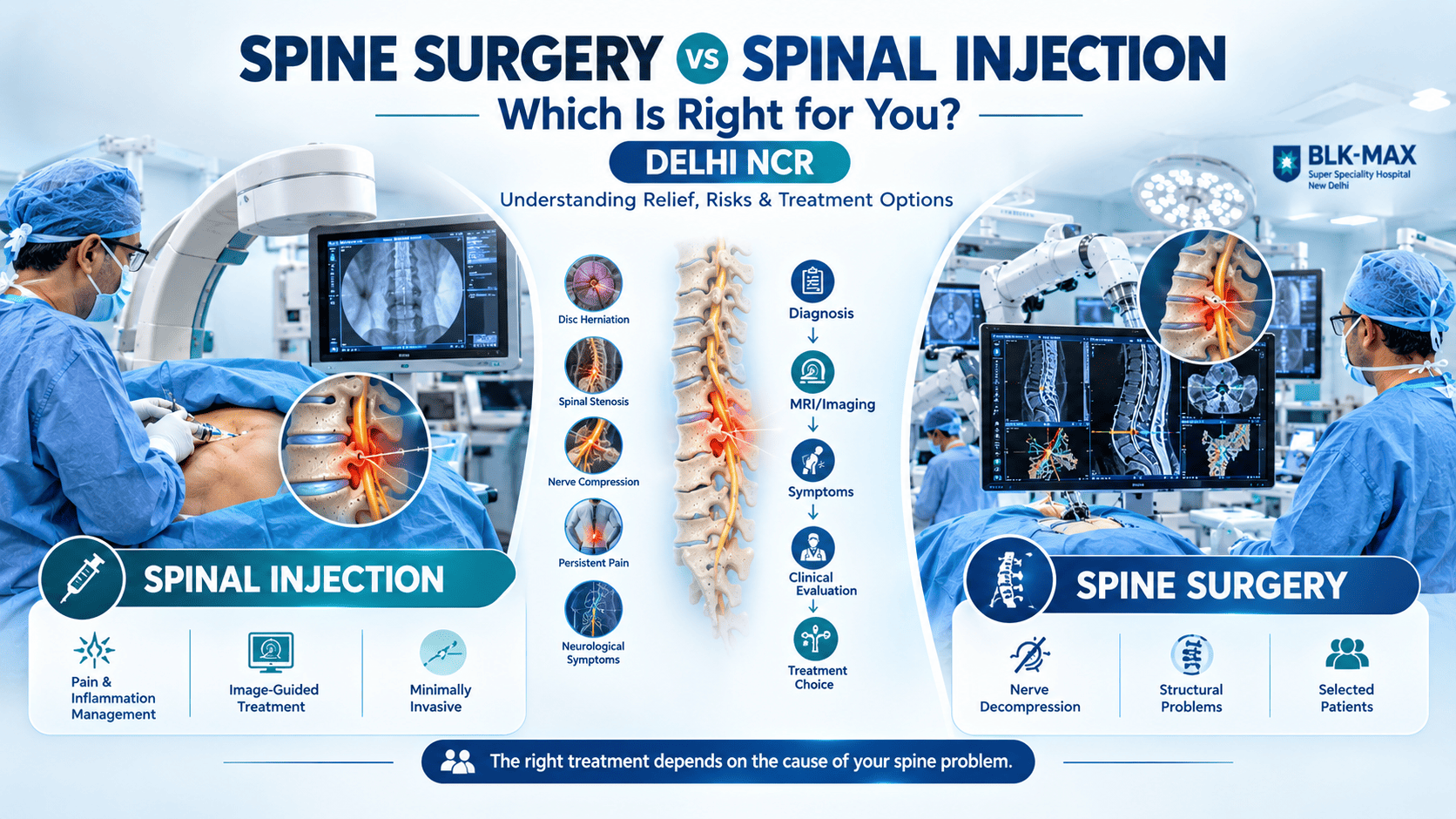Spine Surgery vs Spinal Injection in Delhi NCR | Dr Manoj Kumar